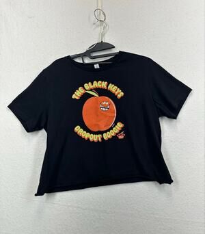 The Black Keys Dropout Boogie Rock T-Shirt Size Large Cropped Music Festival T